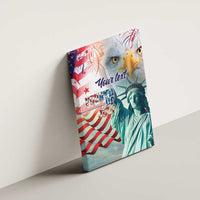 Personalized 4th of July USA Statue of Liberty Canvas Wall Art Happy Independence Day LT9 - Wonder Print Shop