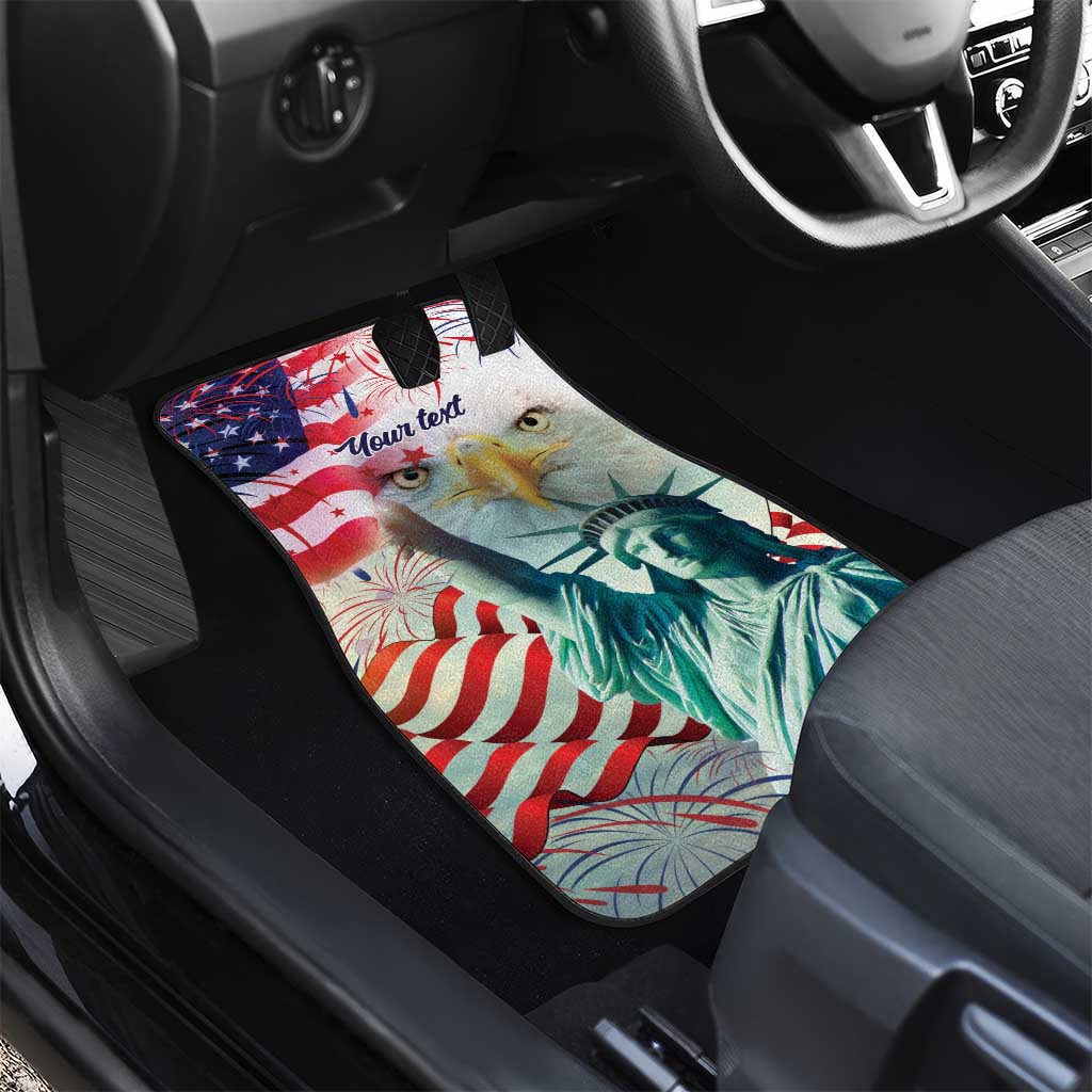 Personalized 4th of July USA Statue of Liberty Car Mats Happy Independence Day LT9 - Wonder Print Shop
