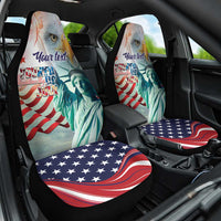 Personalized 4th of July USA Statue of Liberty Car Seat Cover Happy Independence Day LT9 - Wonder Print Shop