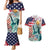 Personalized 4th of July USA Statue of Liberty Couples Matching Mermaid Dress and Hawaiian Shirt Happy Independence Day LT9 - Wonder Print Shop
