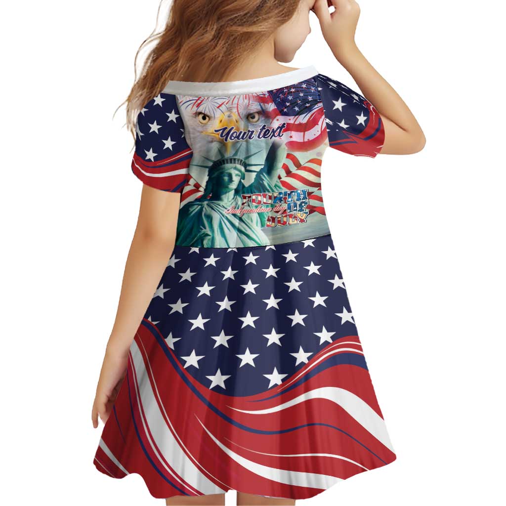 Personalized 4th of July USA Statue of Liberty Family Matching Long Sleeve Bodycon Dress and Hawaiian Shirt Happy Independence Day LT9 - Wonder Print Shop