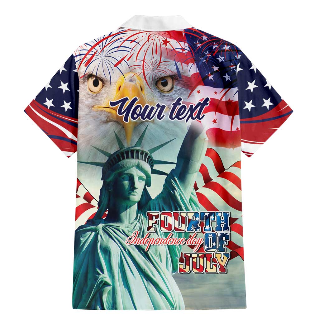 Personalized 4th of July USA Statue of Liberty Family Matching Mermaid Dress and Hawaiian Shirt Happy Independence Day LT9 - Wonder Print Shop
