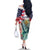 Personalized 4th of July USA Statue of Liberty Family Matching Off The Shoulder Long Sleeve Dress and Hawaiian Shirt Happy Independence Day - Wonder Print Shop