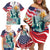Personalized 4th of July USA Statue of Liberty Family Matching Off Shoulder Short Dress and Hawaiian Shirt Happy Independence Day LT9 - Wonder Print Shop