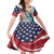 Personalized 4th of July USA Statue of Liberty Family Matching Short Sleeve Bodycon Dress and Hawaiian Shirt Happy Independence Day - Wonder Print Shop