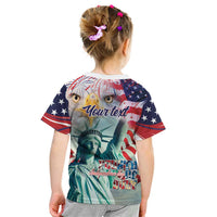 Personalized 4th of July USA Statue of Liberty Kid T Shirt Happy Independence Day - Wonder Print Shop