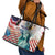Personalized 4th of July USA Statue of Liberty Leather Tote Bag Happy Independence Day - Wonder Print Shop