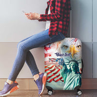 Personalized 4th of July USA Statue of Liberty Luggage Cover Happy Independence Day - Wonder Print Shop