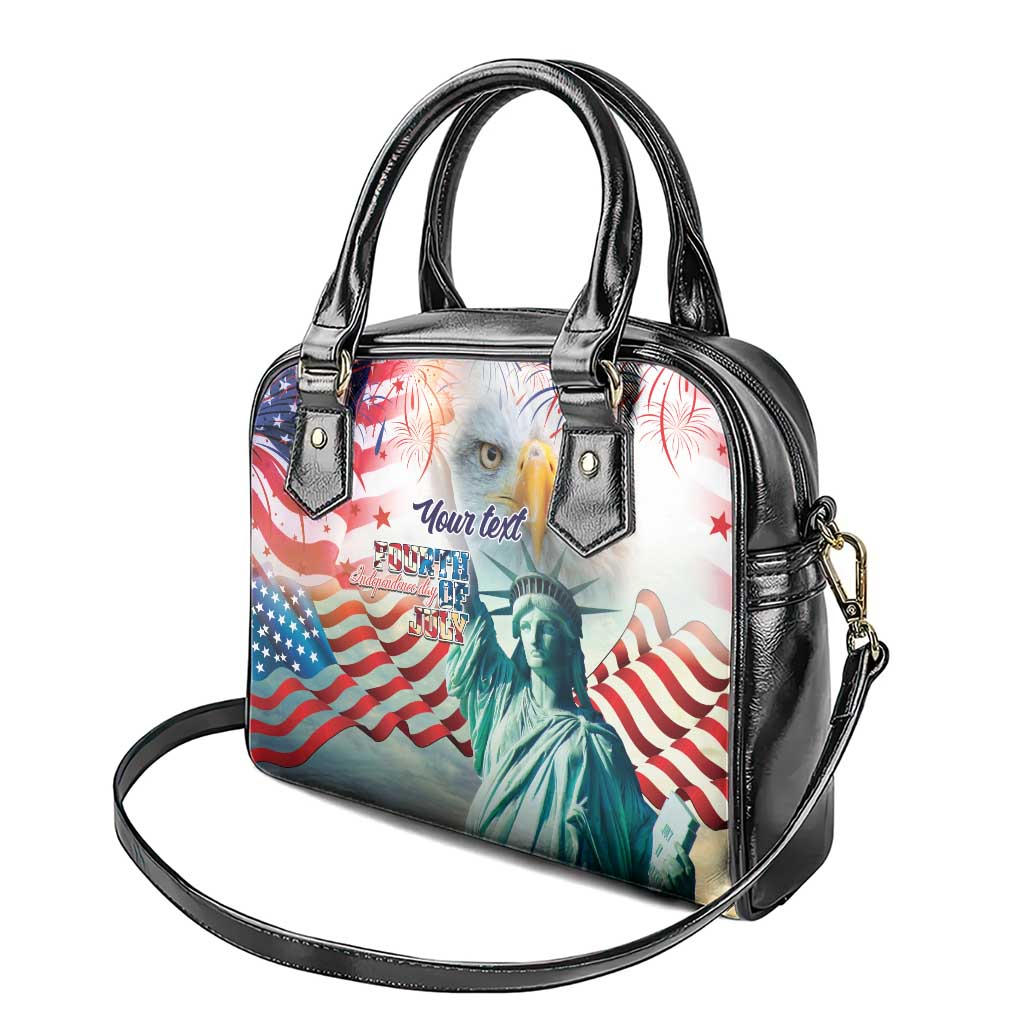 Personalized 4th of July USA Statue of Liberty Shoulder Handbag Happy Independence Day