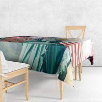 Personalized 4th of July USA Statue of Liberty Tablecloth Happy Independence Day - Wonder Print Shop