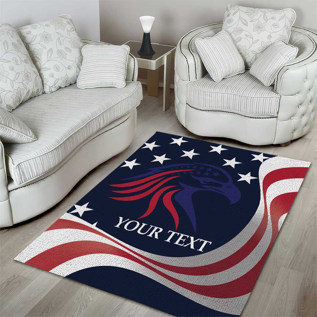 Custom USA Rugby Area Rug The Eagles Summer Paris 2024 LT9 - Wonder Print Shop