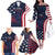 Custom USA Rugby Family Matching Off The Shoulder Long Sleeve Dress and Hawaiian Shirt The Eagles Summer Paris 2024 - Wonder Print Shop