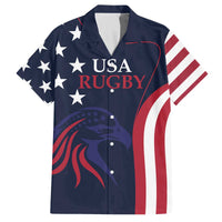 Custom USA Rugby Family Matching Puletasi and Hawaiian Shirt The Eagles Summer Paris 2024 - Wonder Print Shop