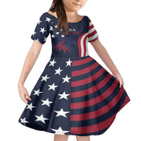 Custom USA Rugby Family Matching Summer Maxi Dress and Hawaiian Shirt The Eagles Summer Paris 2024 - Wonder Print Shop