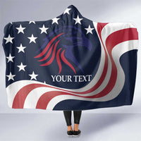 Custom USA Rugby Hooded Blanket The Eagles Summer Paris 2024