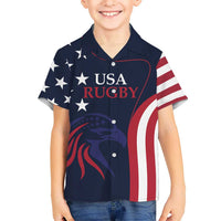Custom USA Rugby Kid Hawaiian Shirt The Eagles Summer Paris 2024 - Wonder Print Shop