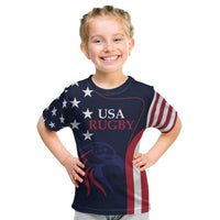 Custom USA Rugby Kid T Shirt The Eagles Summer Paris 2024 - Wonder Print Shop