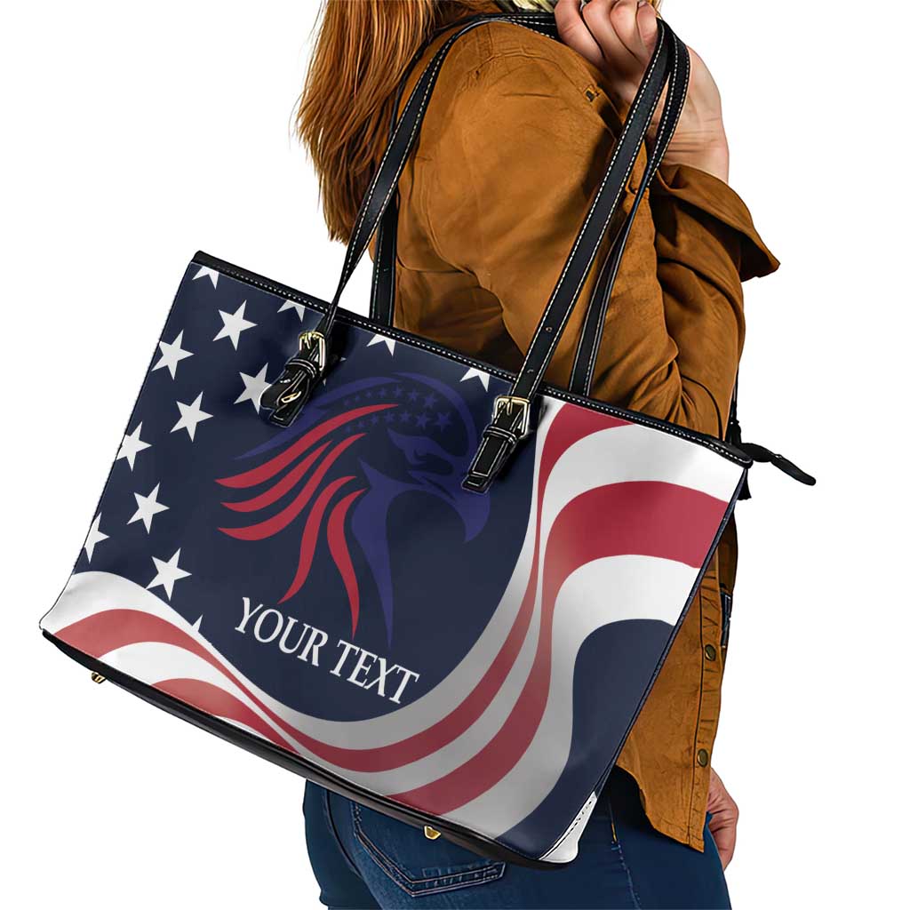 Custom USA Rugby Leather Tote Bag The Eagles Summer Paris 2024 - Wonder Print Shop