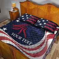 Custom USA Rugby Quilt Bed Set The Eagles Summer Paris 2024 - Wonder Print Shop
