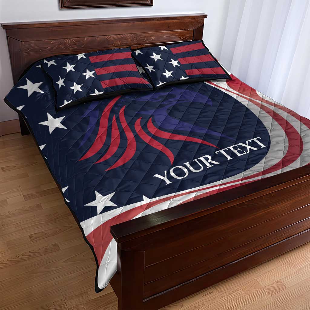 Custom USA Rugby Quilt Bed Set The Eagles Summer Paris 2024 - Wonder Print Shop