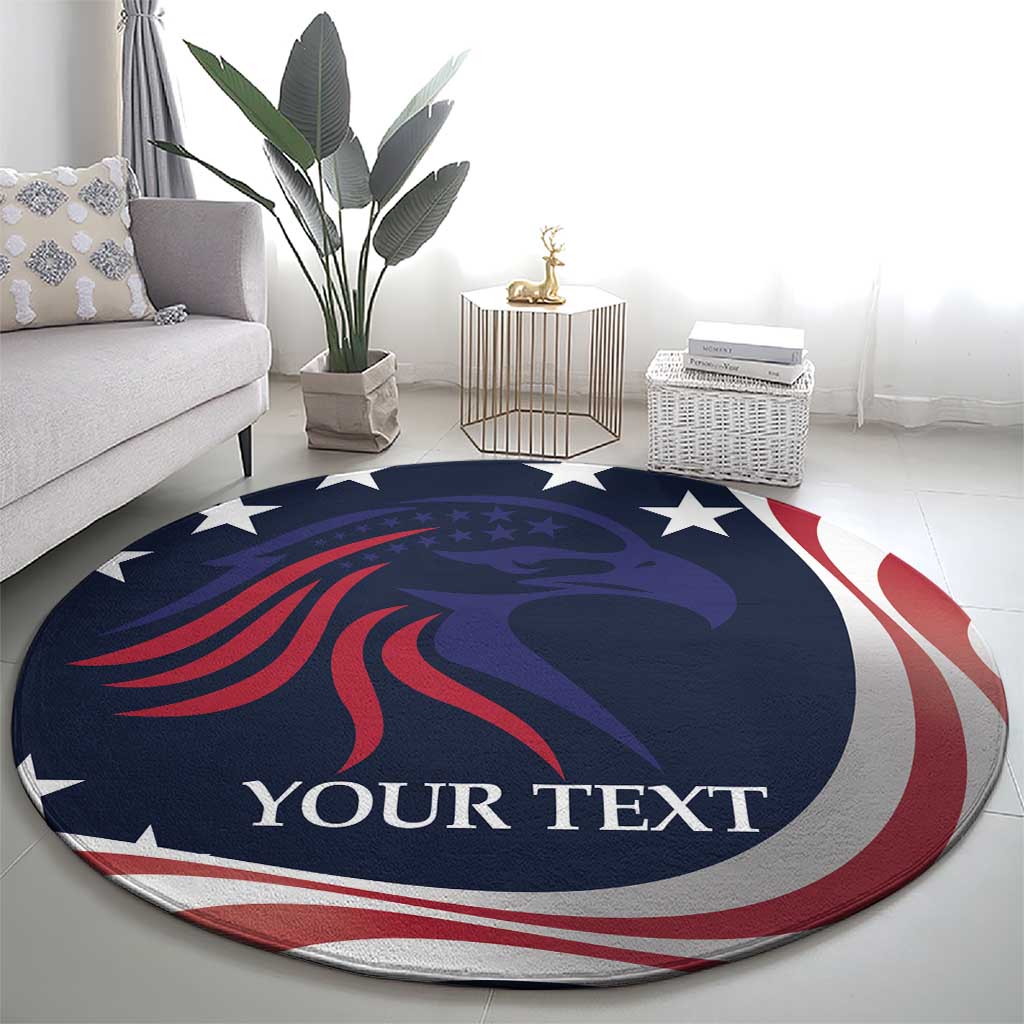Custom USA Rugby Round Carpet The Eagles Summer Paris 2024