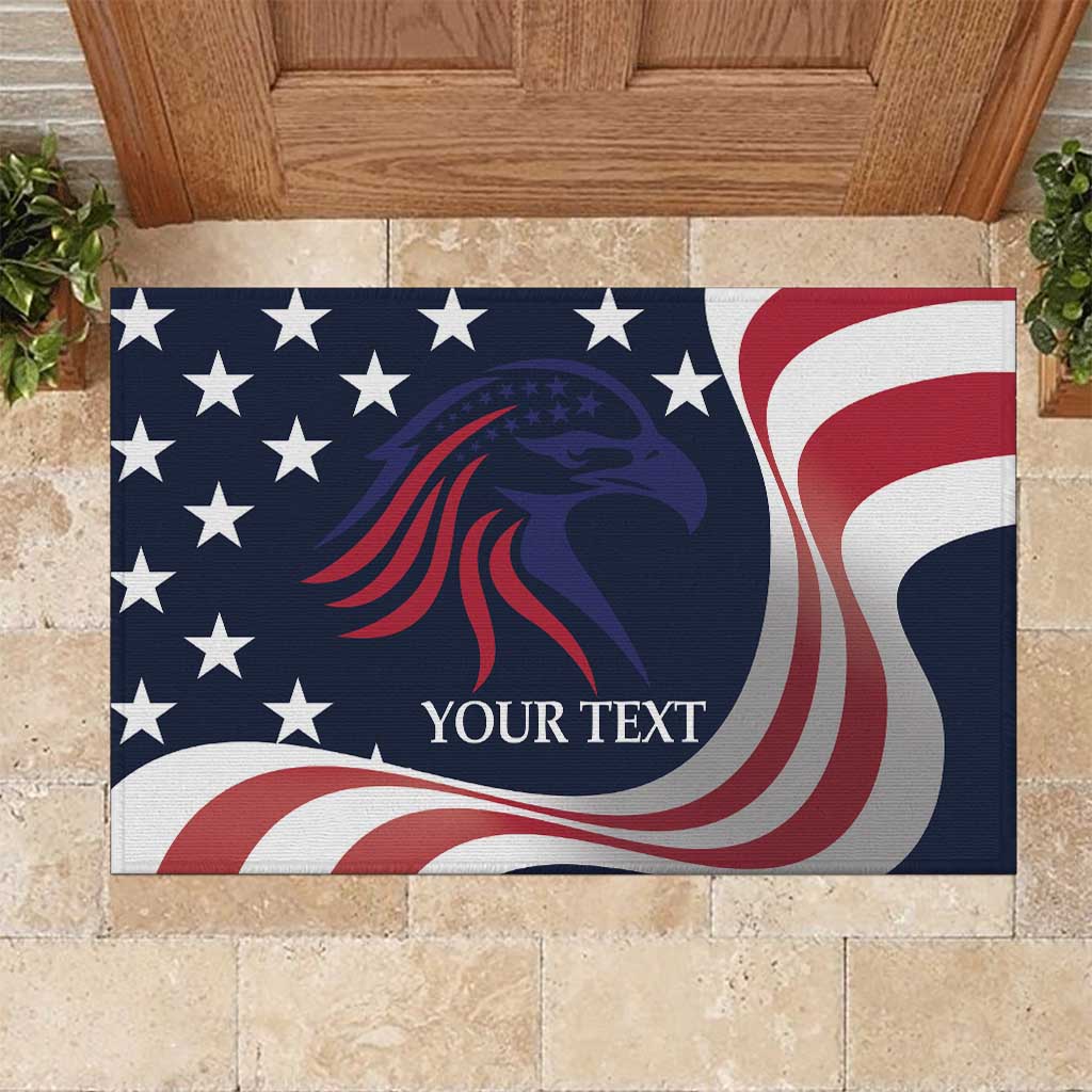 Custom USA Rugby Rubber Doormat The Eagles Summer Paris 2024 - Wonder Print Shop