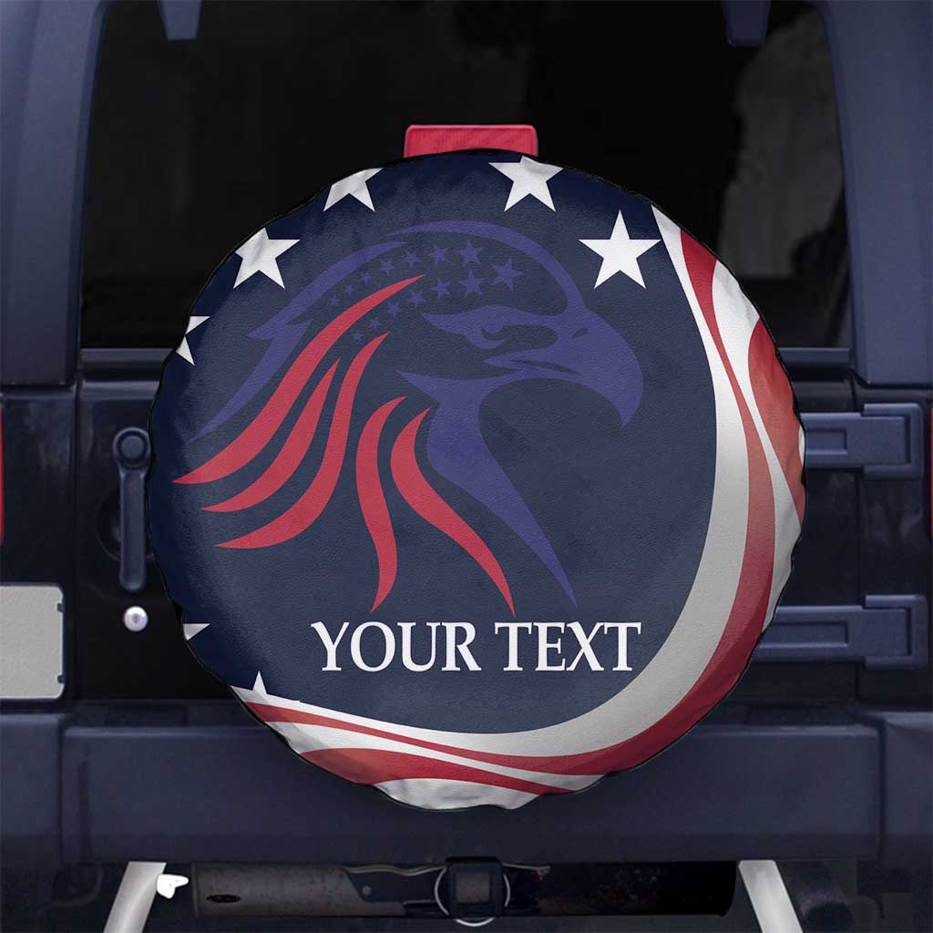 Custom USA Rugby Spare Tire Cover The Eagles Summer Paris 2024 - Wonder Print Shop