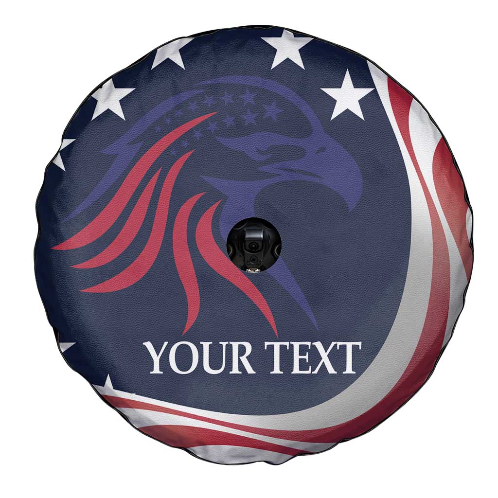 Custom USA Rugby Spare Tire Cover The Eagles Summer Paris 2024 - Wonder Print Shop