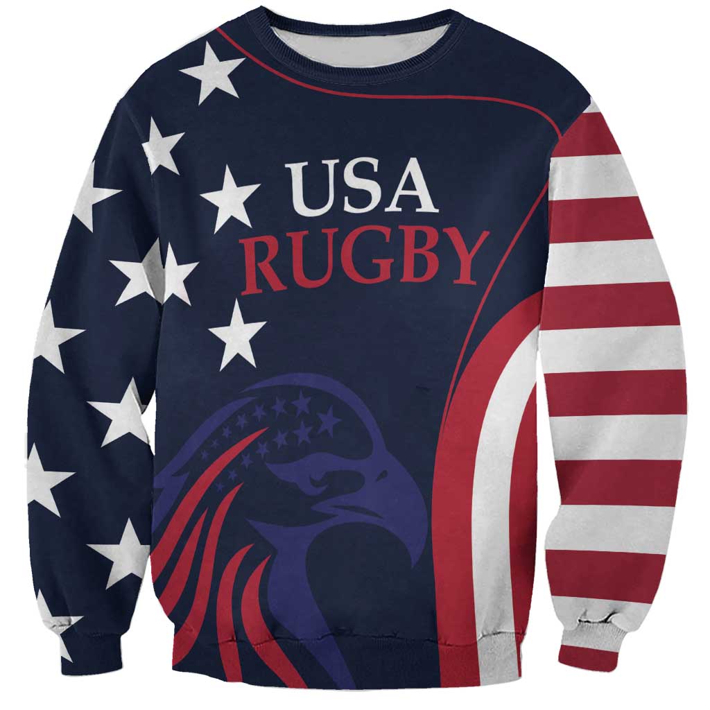 Custom USA Rugby Sweatshirt The Eagles Summer Paris 2024 - Wonder Print Shop