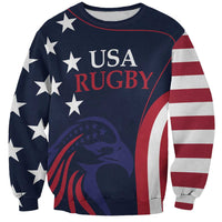 Custom USA Rugby Sweatshirt The Eagles Summer Paris 2024 - Wonder Print Shop