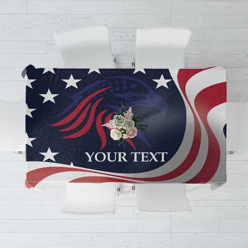 Custom USA Rugby Tablecloth The Eagles Summer Paris 2024 - Wonder Print Shop