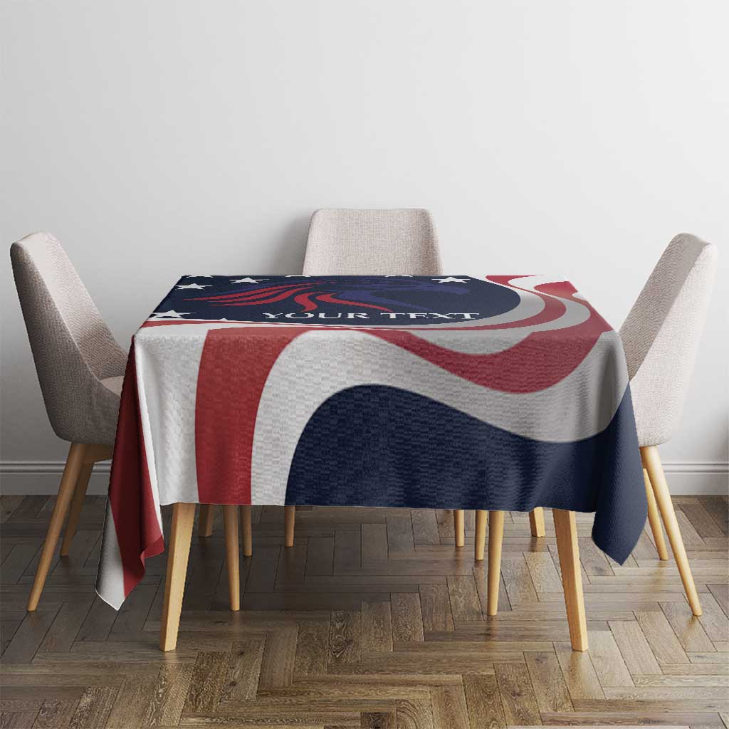 Custom USA Rugby Tablecloth The Eagles Summer Paris 2024 - Wonder Print Shop