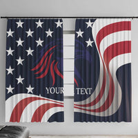 Custom USA Rugby Window Curtain The Eagles Summer Paris 2024 - Wonder Print Shop
