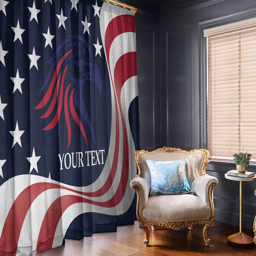 Custom USA Rugby Window Curtain The Eagles Summer Paris 2024 - Wonder Print Shop