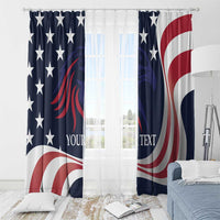 Custom USA Rugby Window Curtain The Eagles Summer Paris 2024 - Wonder Print Shop
