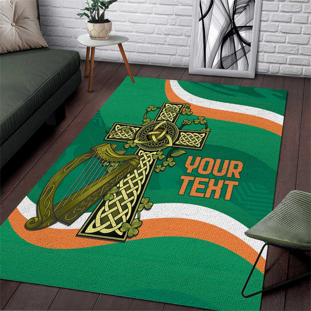 Custom Ireland Rugby Area Rug Green Celtic Knot Summer Paris 2024 LT9 - Wonder Print Shop
