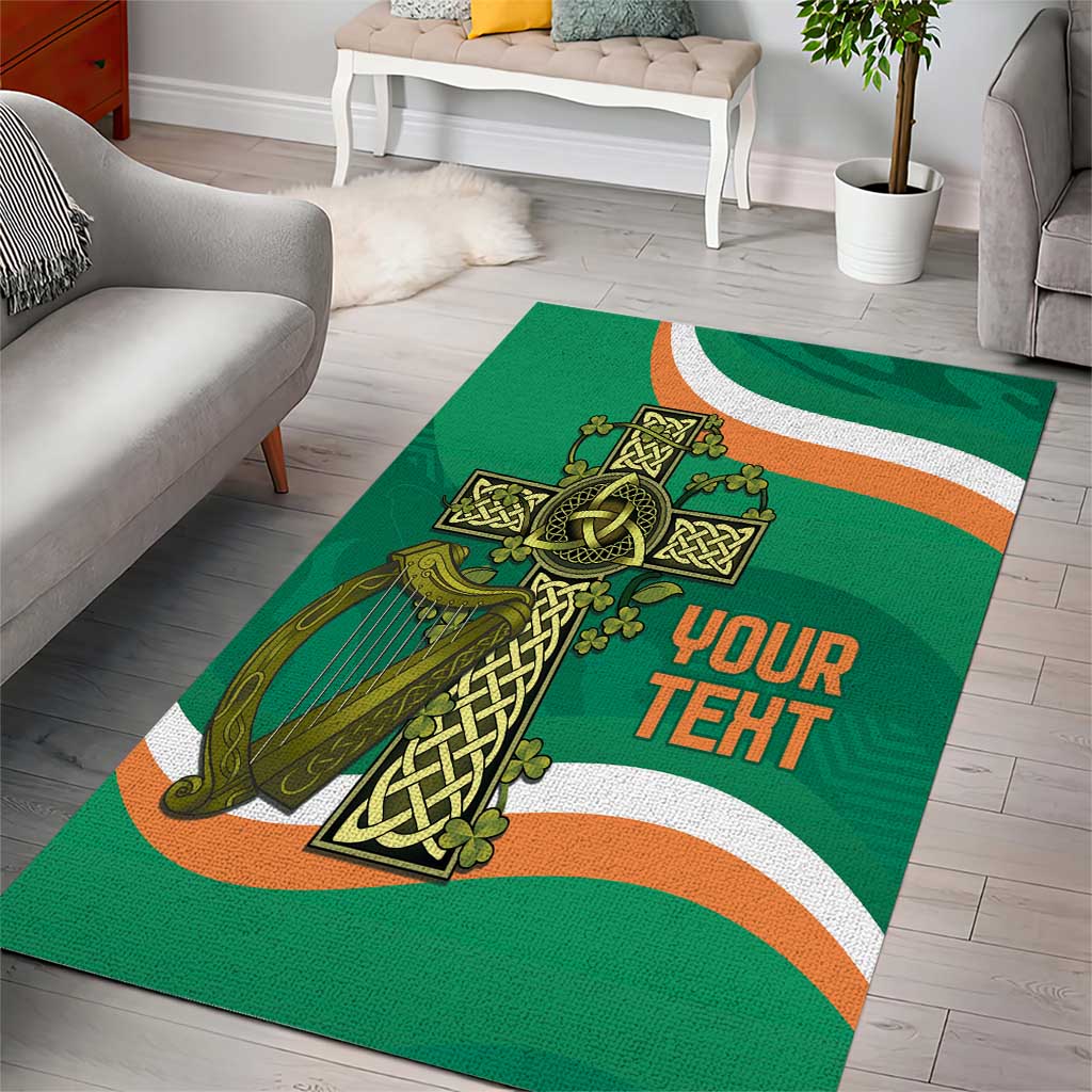 Custom Ireland Rugby Area Rug Green Celtic Knot Summer Paris 2024 LT9 - Wonder Print Shop