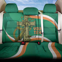 Custom Ireland Rugby Back Car Seat Cover Green Celtic Knot Summer Paris 2024 LT9 - Wonder Print Shop