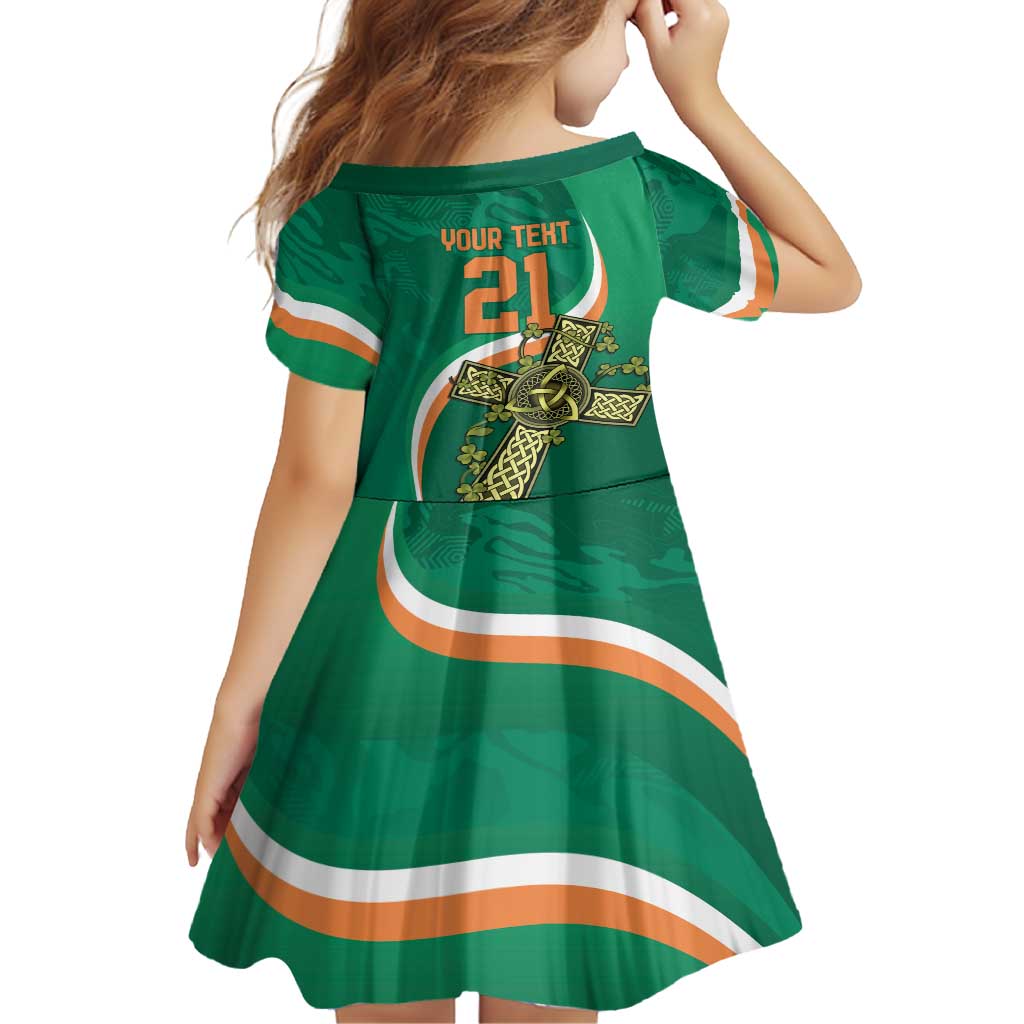 Custom Ireland Rugby Family Matching Tank Maxi Dress and Hawaiian Shirt Green Celtic Knot Summer Paris 2024 - Wonder Print Shop