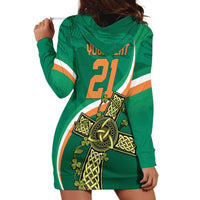 Custom Ireland Rugby Hoodie Dress Green Celtic Knot Summer Paris 2024 - Wonder Print Shop