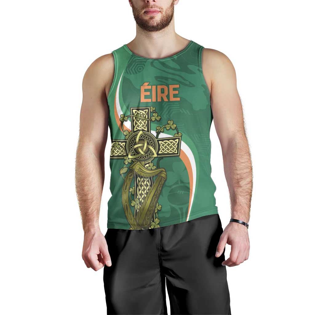 Custom Ireland Rugby Men Tank Top Green Celtic Knot Summer Paris 2024 - Wonder Print Shop