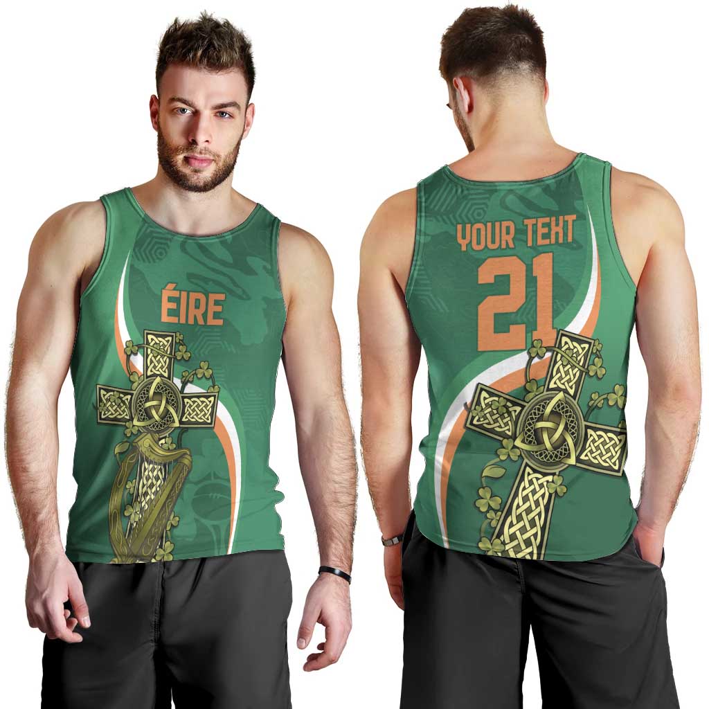 Custom Ireland Rugby Men Tank Top Green Celtic Knot Summer Paris 2024 - Wonder Print Shop