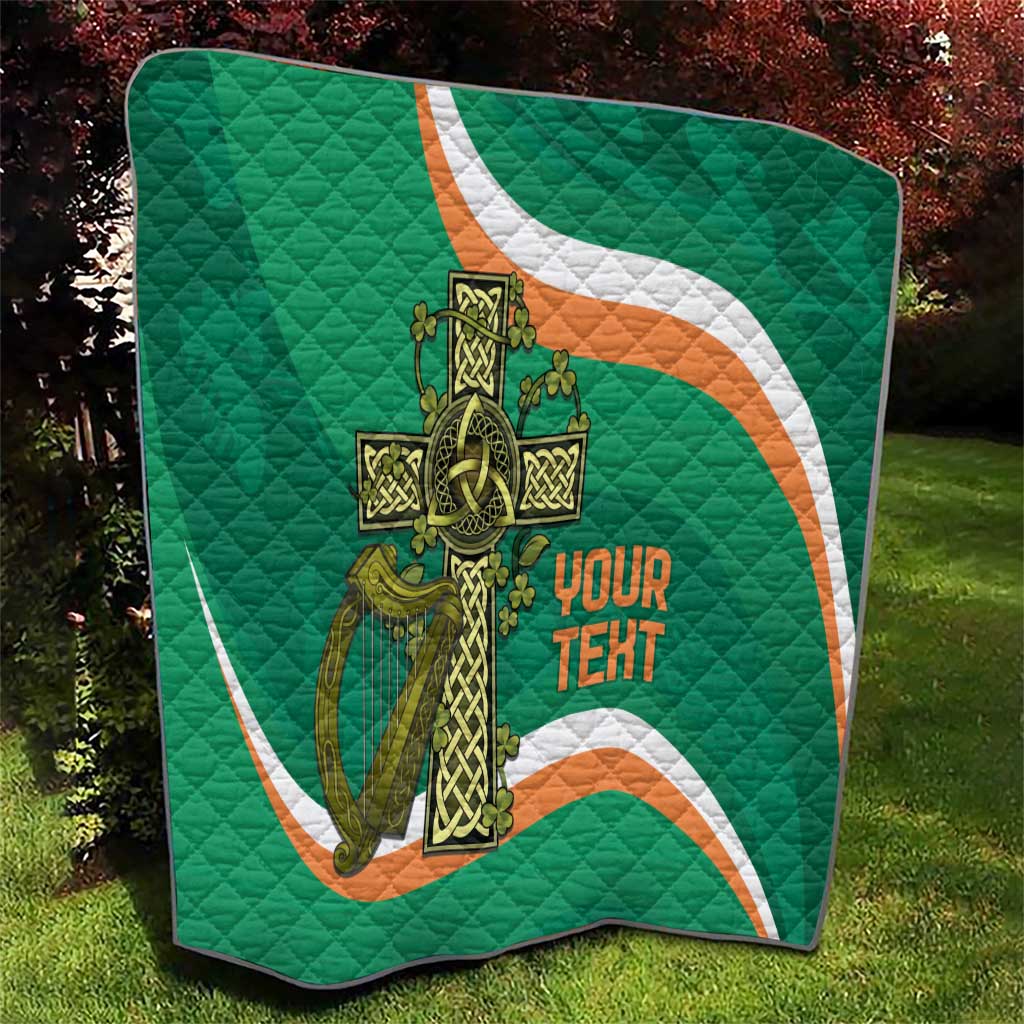 Custom Ireland Rugby Quilt Green Celtic Knot Summer Paris 2024 - Wonder Print Shop
