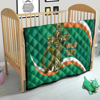 Custom Ireland Rugby Quilt Green Celtic Knot Summer Paris 2024 - Wonder Print Shop