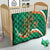 Custom Ireland Rugby Quilt Green Celtic Knot Summer Paris 2024 - Wonder Print Shop