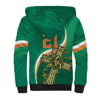 Custom Ireland Rugby Sherpa Hoodie Green Celtic Knot Summer Paris 2024 - Wonder Print Shop
