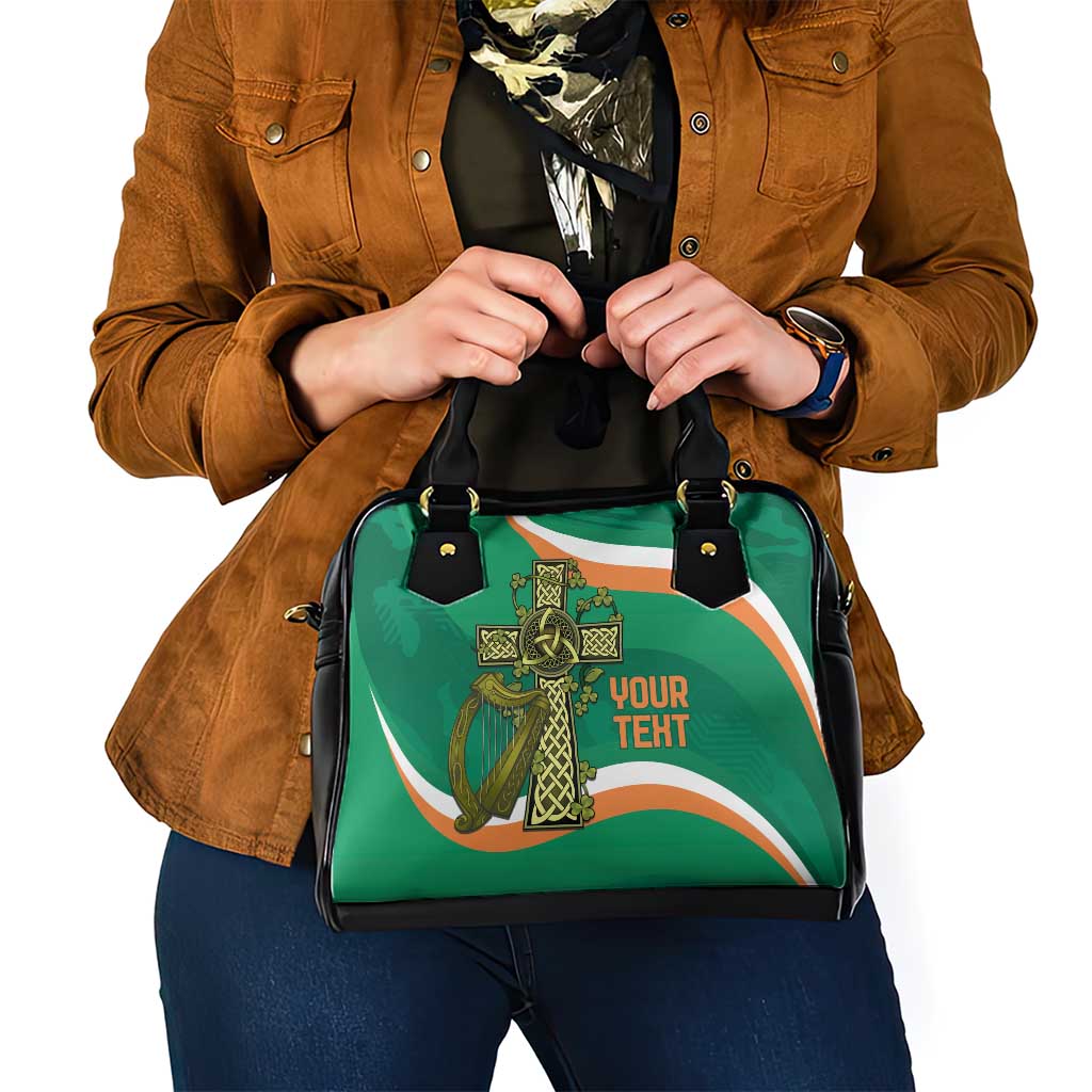 Custom Ireland Rugby Shoulder Handbag Green Celtic Knot Summer Paris 2024