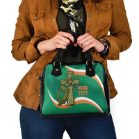 Custom Ireland Rugby Shoulder Handbag Green Celtic Knot Summer Paris 2024