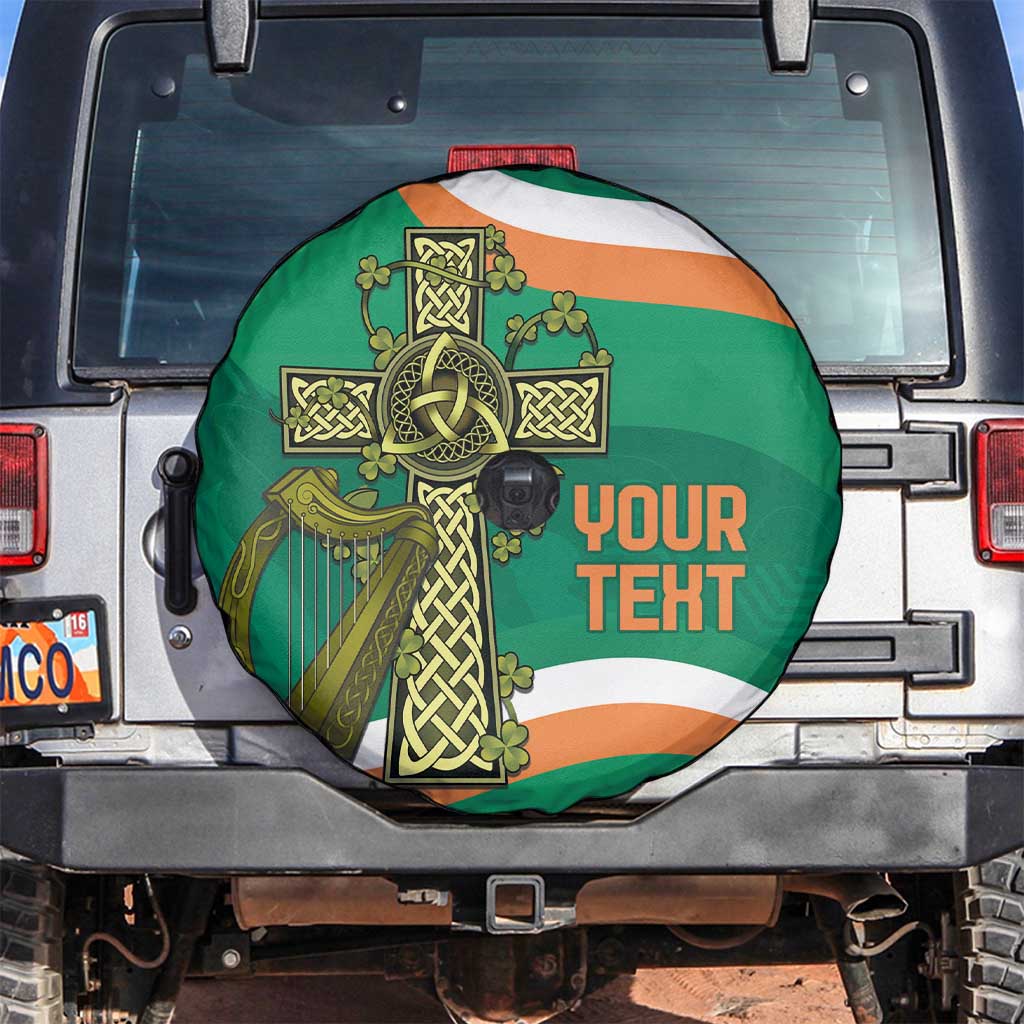 Custom Ireland Rugby Spare Tire Cover Green Celtic Knot Summer Paris 2024 - Wonder Print Shop