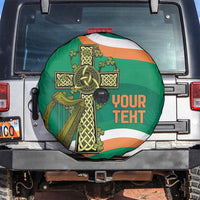 Custom Ireland Rugby Spare Tire Cover Green Celtic Knot Summer Paris 2024 - Wonder Print Shop
